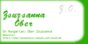 zsuzsanna ober business card